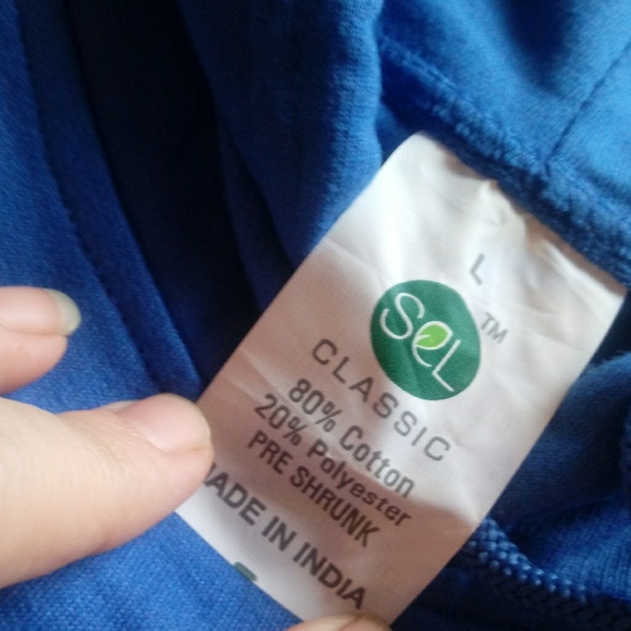 ⬇️ Men's SEL Pullover Hoodie in Blue Size L - Picture 4 of 4